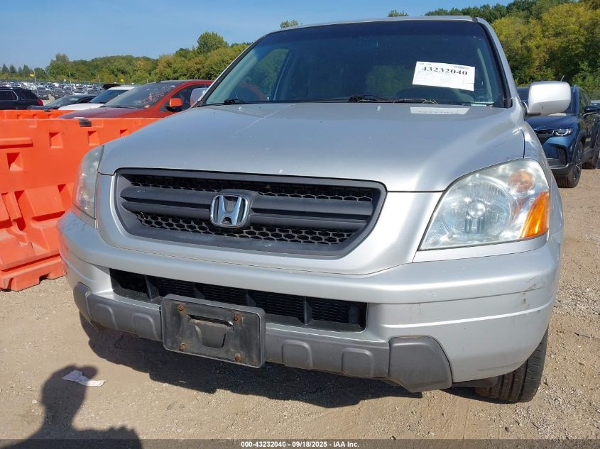 2004 Honda Pilot Ex VIN: 2HKYF18464H619144 Lot: 43232040