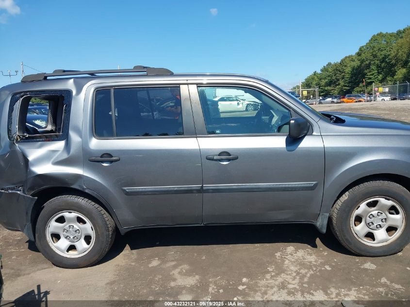 2011 Honda Pilot Lx VIN: 5FNYF4H22BB078475 Lot: 43232121