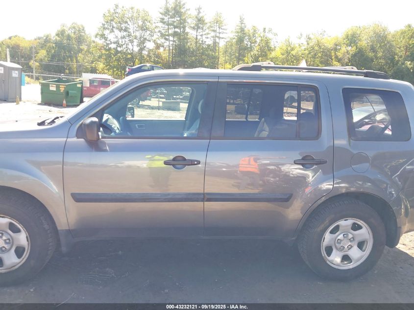 2011 Honda Pilot Lx VIN: 5FNYF4H22BB078475 Lot: 43232121