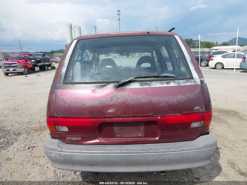 1991 Toyota Previa Dlx VIN: JT3AC11R2M0034756 Lot: 43232132