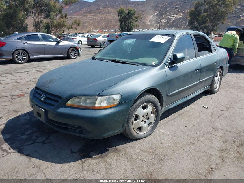2001 Honda Accord 3.0 Ex green sedan gasoline 1HGCG16501A020389 photo #3