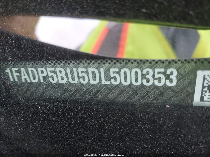 2013 Ford C-Max Hybrid Sel VIN: 1FADP5BU5DL500353 Lot: 43232415
