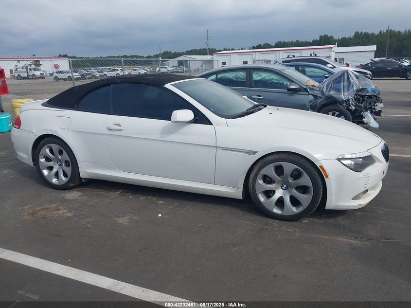 2008 BMW 650I VIN: WBAEB53518CX63396 Lot: 43232461
