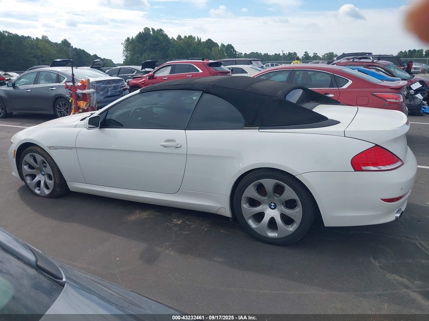 2008 BMW 650I VIN: WBAEB53518CX63396 Lot: 43232461