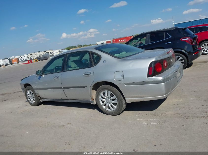 2005 Chevrolet Impala VIN: 2G1WF55E959192499 Lot: 43232545