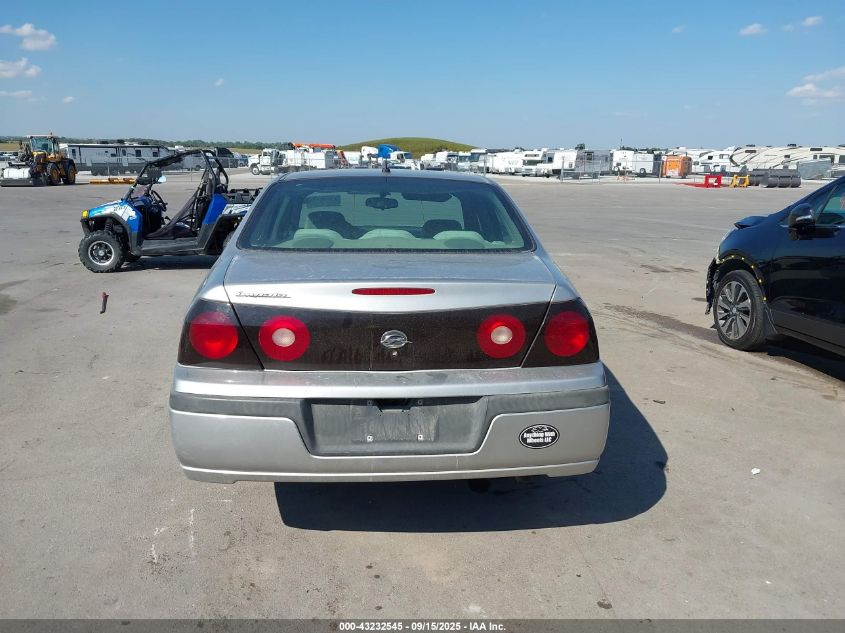 2005 Chevrolet Impala VIN: 2G1WF55E959192499 Lot: 43232545