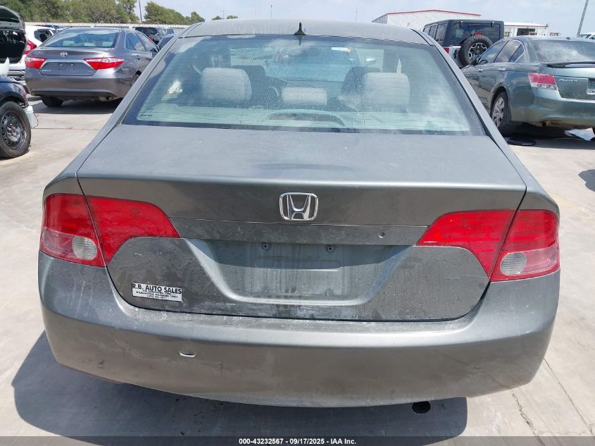 2008 Honda Civic Lx VIN: 2HGFA16538H502512 Lot: 43232567