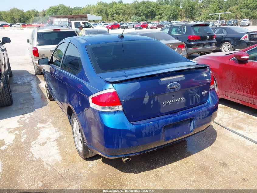 2008 Ford Focus Se/Ses blue coupe gasoline 1FAHP33N48W220215 photo #4