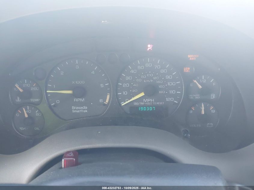 1998 Oldsmobile Bravada VIN: 1GHDT13W5W2711232 Lot: 43232753