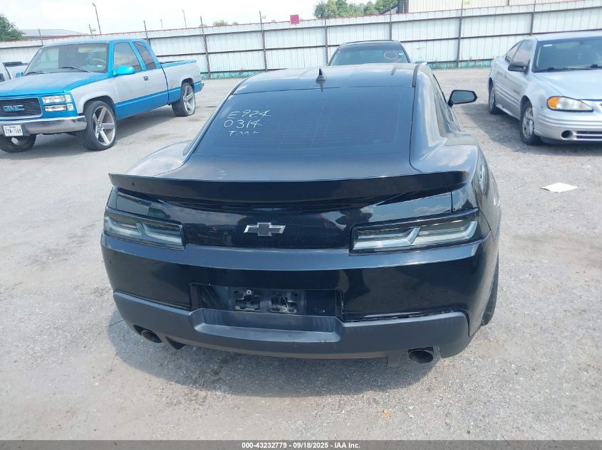 2014 Chevrolet Camaro 2Ls VIN: 2G1FA1E37E9240314 Lot: 43232779