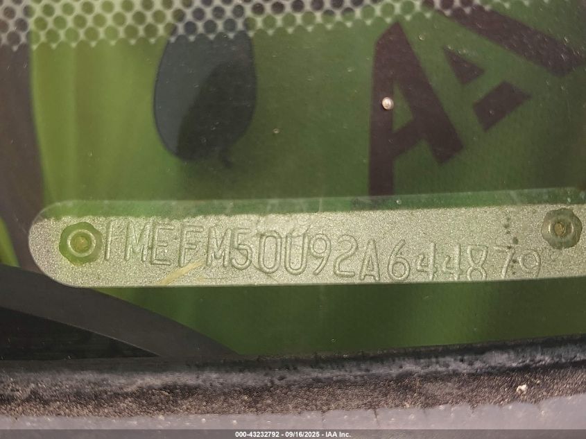 2002 Mercury Sable Gs VIN: 1MEFM50U92A644879 Lot: 43232792