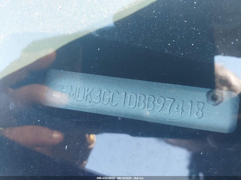 2013 Ford Edge Se VIN: 2FMDK3GC1DBB97418 Lot: 43232832