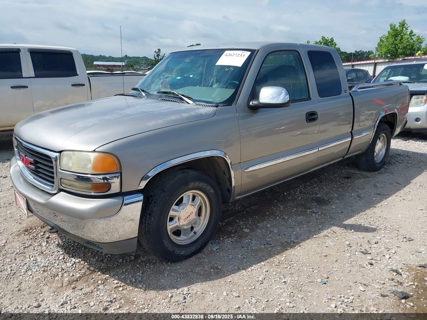 2000 GMC Sierra 1500 Sl silver truck null 2GTEC19T7Y1136481 photo #3
