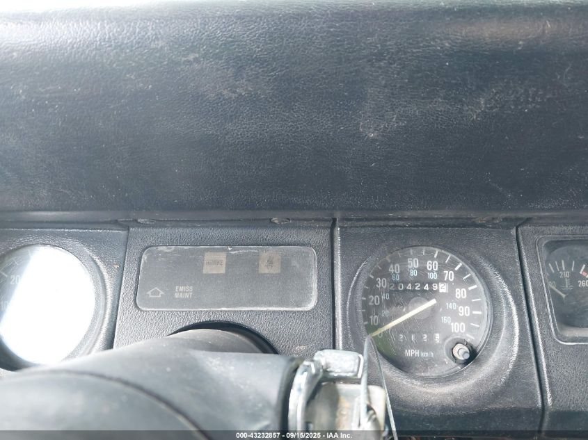 1988 Jeep Wrangler VIN: 2BCHV81J6JB509019 Lot: 43232857