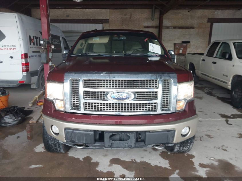 2009 Ford F-150 Fx4/King Ranch/Lariat/Platinum/Xl/Xlt VIN: 1FTPW14VX9FA25779 Lot: 43232914