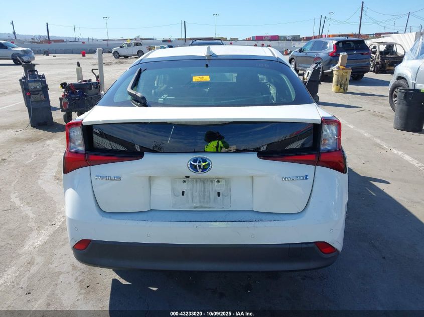 2020 Toyota Prius Le VIN: JTDKARFU4L3124540 Lot: 43233020