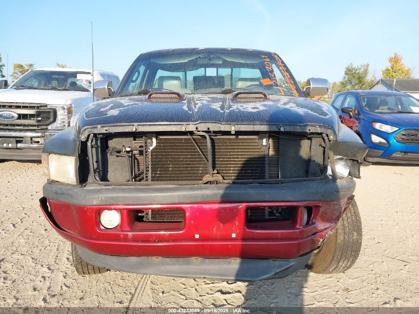 1996 Dodge Ram 1500 VIN: 1B7HF16Z5TS662940 Lot: 43233069