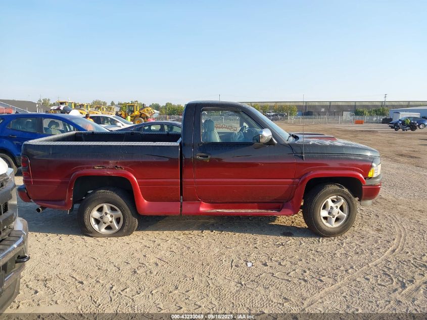 1996 Dodge Ram 1500 VIN: 1B7HF16Z5TS662940 Lot: 43233069
