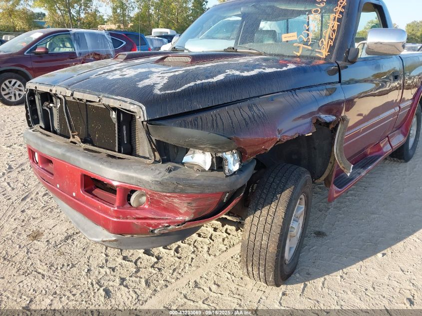 1996 Dodge Ram 1500 VIN: 1B7HF16Z5TS662940 Lot: 43233069