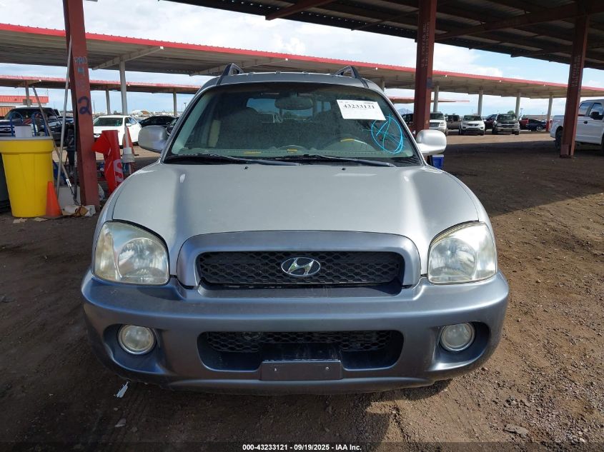 2004 Hyundai Santa Fe Gls/Lx VIN: KM8SC13EX4U737133 Lot: 43233121