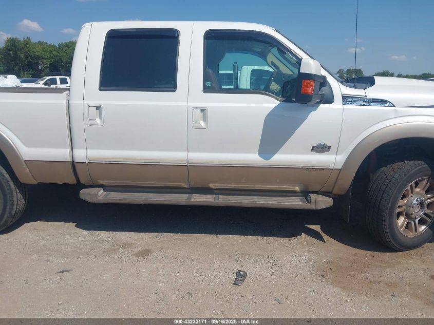 2014 Ford F-250 Lariat VIN: 1FT7W2BT0EEB40821 Lot: 43233171