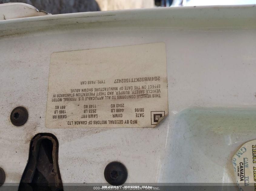 1996 Buick Regal Custom VIN: 2G4WB52K7T1502427 Lot: 43233177