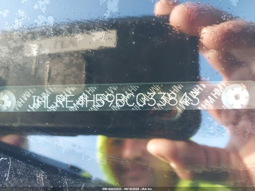 2011 Honda Cr-V Ex VIN: JHLRE4H59BC033843 Lot: 43233222