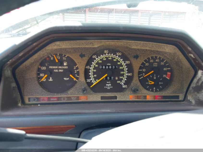 1993 Mercedes-Benz 300 E 2.8 VIN: WDBEA28E8PB987524 Lot: 43233239