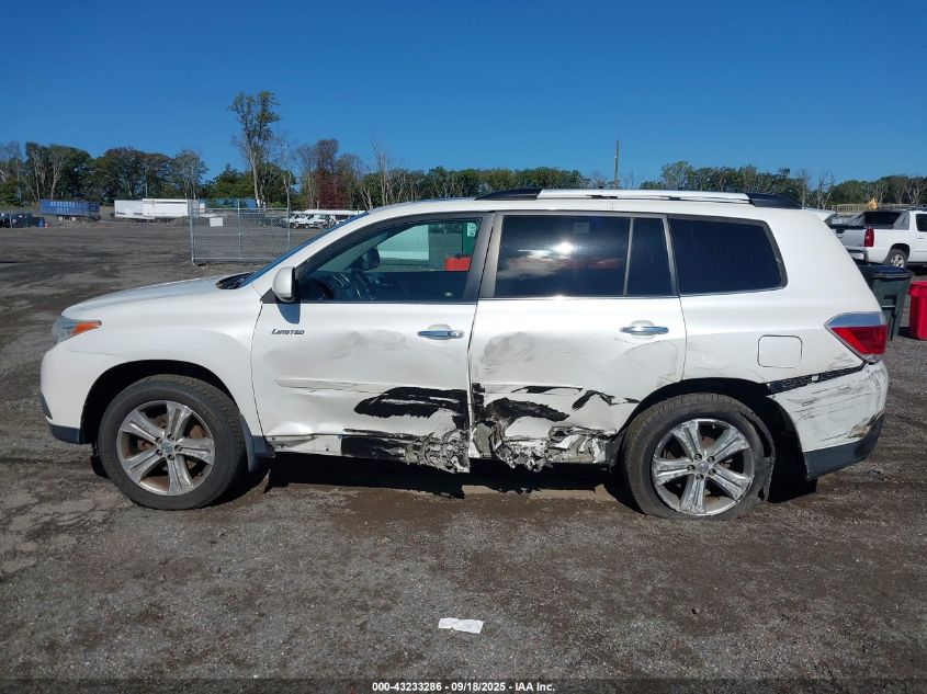 2012 Toyota Highlander Limited V6 VIN: 5TDDK3EH7CS142603 Lot: 43233286