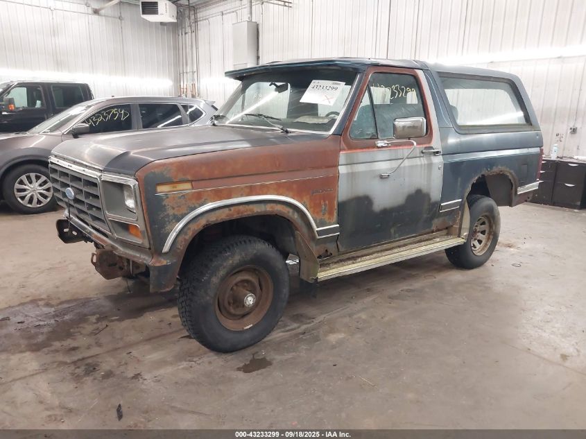 1FMEU15Y7ELA90876 1984 FORD BRONCO photo no. 2