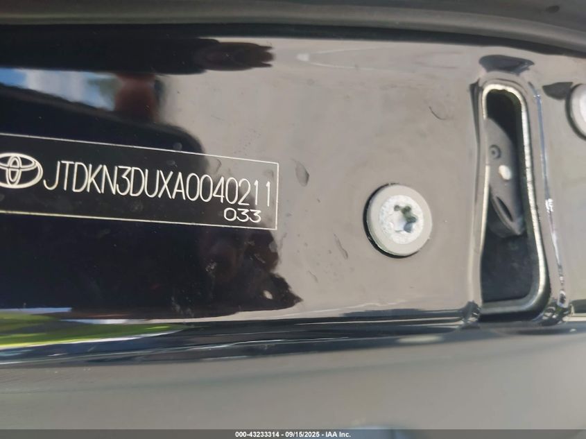 2010 Toyota Prius Ii VIN: JTDKN3DUXA0040211 Lot: 43233314