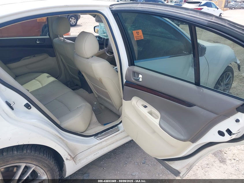 2011 Infiniti G37X VIN: JN1CV6AR8BM352479 Lot: 43233341