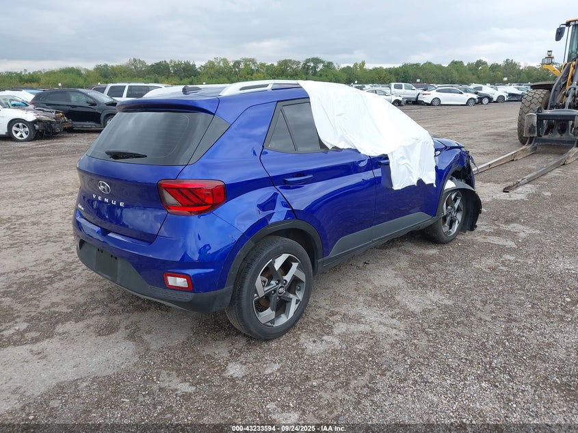 Vin: kmhrc8a35ru332166, lot: 43728130, hyundai venue sel 20244