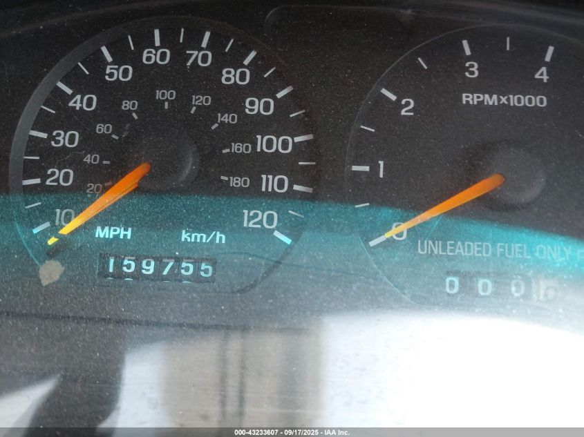 1997 Ford Mustang VIN: 1FALP4043VF133624 Lot: 43233607