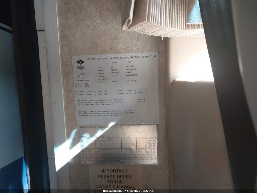 4VZBR1M965C050578 2005   photo no. 9