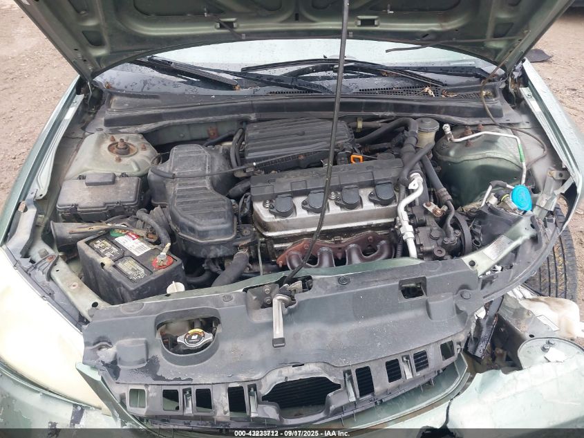 2004 Honda Civic Vp VIN: 1HGES16384L006612 Lot: 43233712