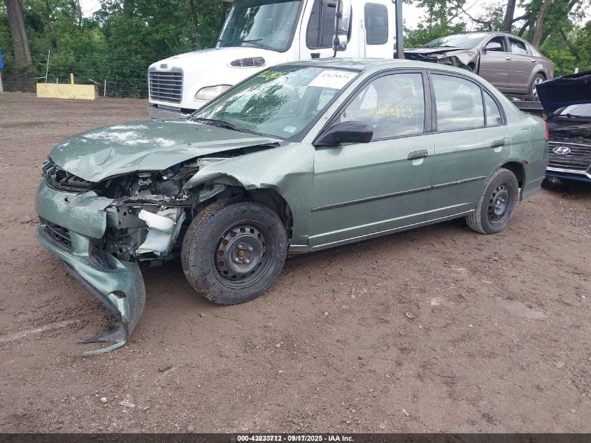 2004 Honda Civic Vp VIN: 1HGES16384L006612 Lot: 43233712