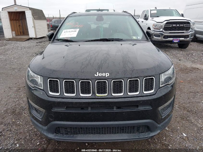 2018 Jeep Compass Sport 4X4 VIN: 3C4NJDAB5JT256830 Lot: 43233948