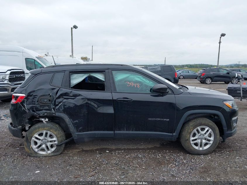 2018 Jeep Compass Sport 4X4 VIN: 3C4NJDAB5JT256830 Lot: 43233948