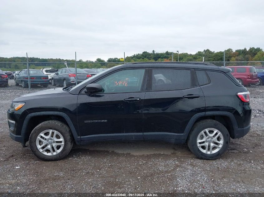 2018 Jeep Compass Sport 4X4 VIN: 3C4NJDAB5JT256830 Lot: 43233948