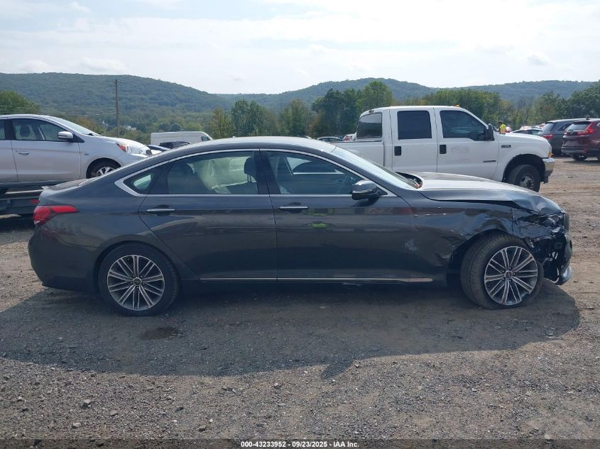 2018 Genesis G80 3.8 VIN: KMHGN4JE4JU253247 Lot: 43233952