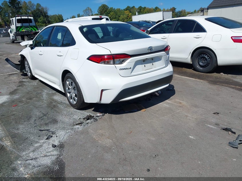 2021 Toyota Corolla Le white sedan gasoline 5YFEPMAE3MP247317 photo #4