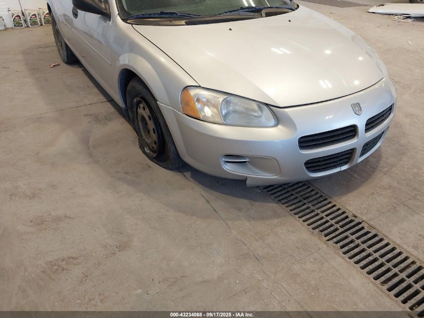 2003 Dodge Stratus Se VIN: 1B3EL36X43N601634 Lot: 43234068