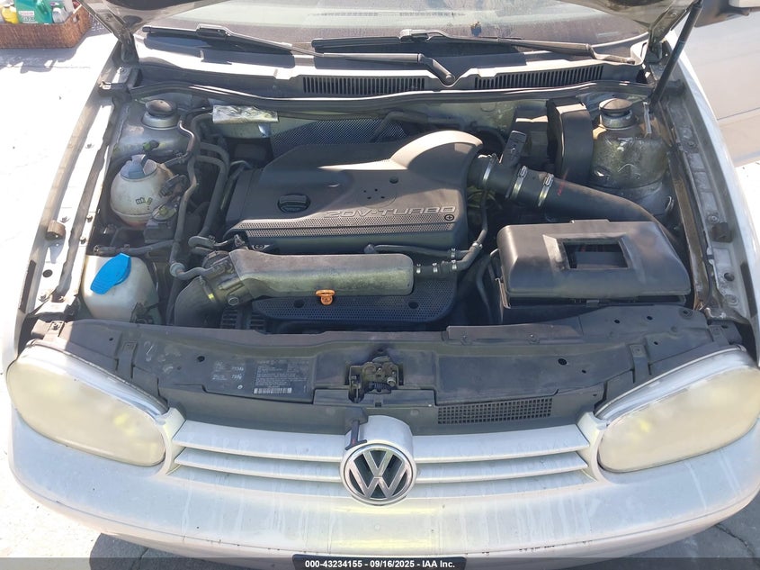 2000 Volkswagen Golf Gls 1.8L Turbo VIN: 9BWGH21J7Y4037695 Lot: 43234155