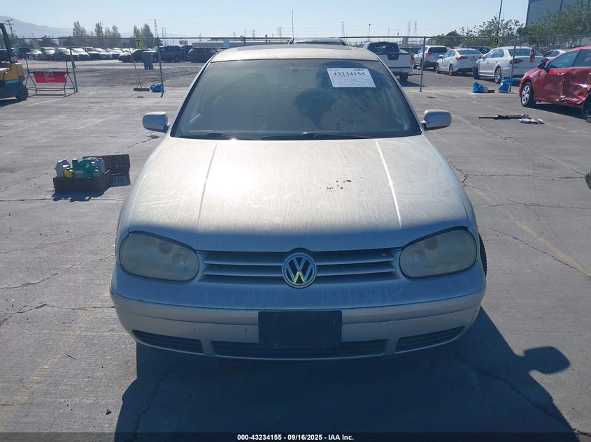 2000 Volkswagen Golf Gls 1.8L Turbo VIN: 9BWGH21J7Y4037695 Lot: 43234155
