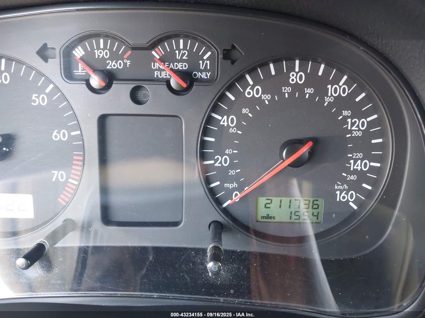 2000 Volkswagen Golf Gls 1.8L Turbo VIN: 9BWGH21J7Y4037695 Lot: 43234155