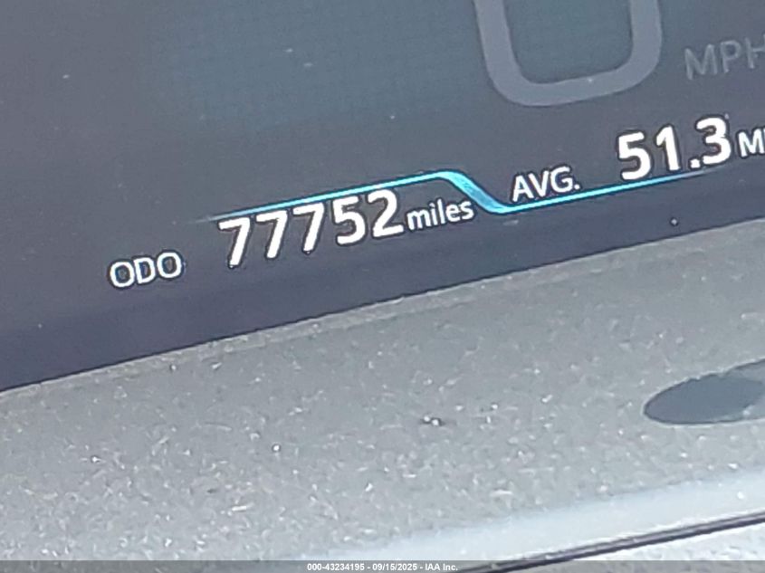 2016 Toyota Prius Four VIN: JTDKARFU8G3523019 Lot: 43234195