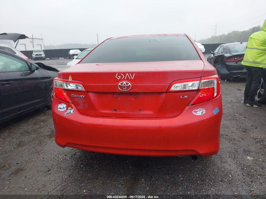 2012 Toyota Camry Le VIN: 4T4BF1FK6CR179102 Lot: 43234205