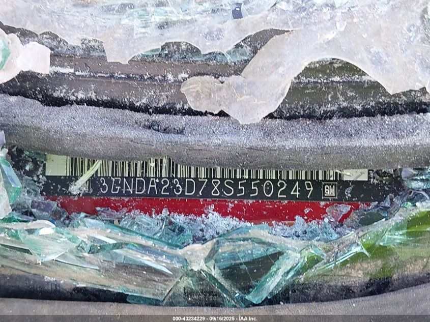 2008 Chevrolet Hhr Lt VIN: 3GNDA23D78S550249 Lot: 43234229