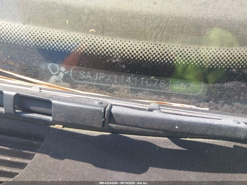 1996 Jaguar Xjr VIN: SAJPX1141TC781357 Lot: 43234258